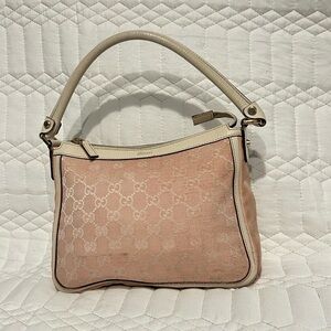 Gucci Beige and Pink Shoulder Bag